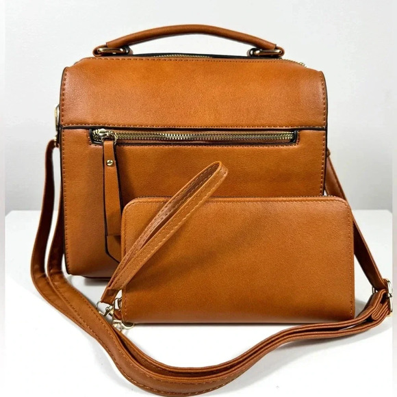 NWT Handbag 2-in-1 Satchel Wallet - Picture 1 of 11